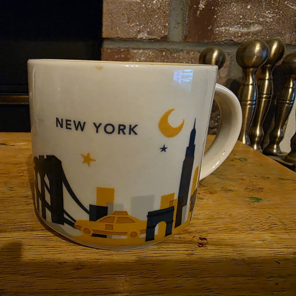 Starbucks New York Cityscape Mug - White and Yellow